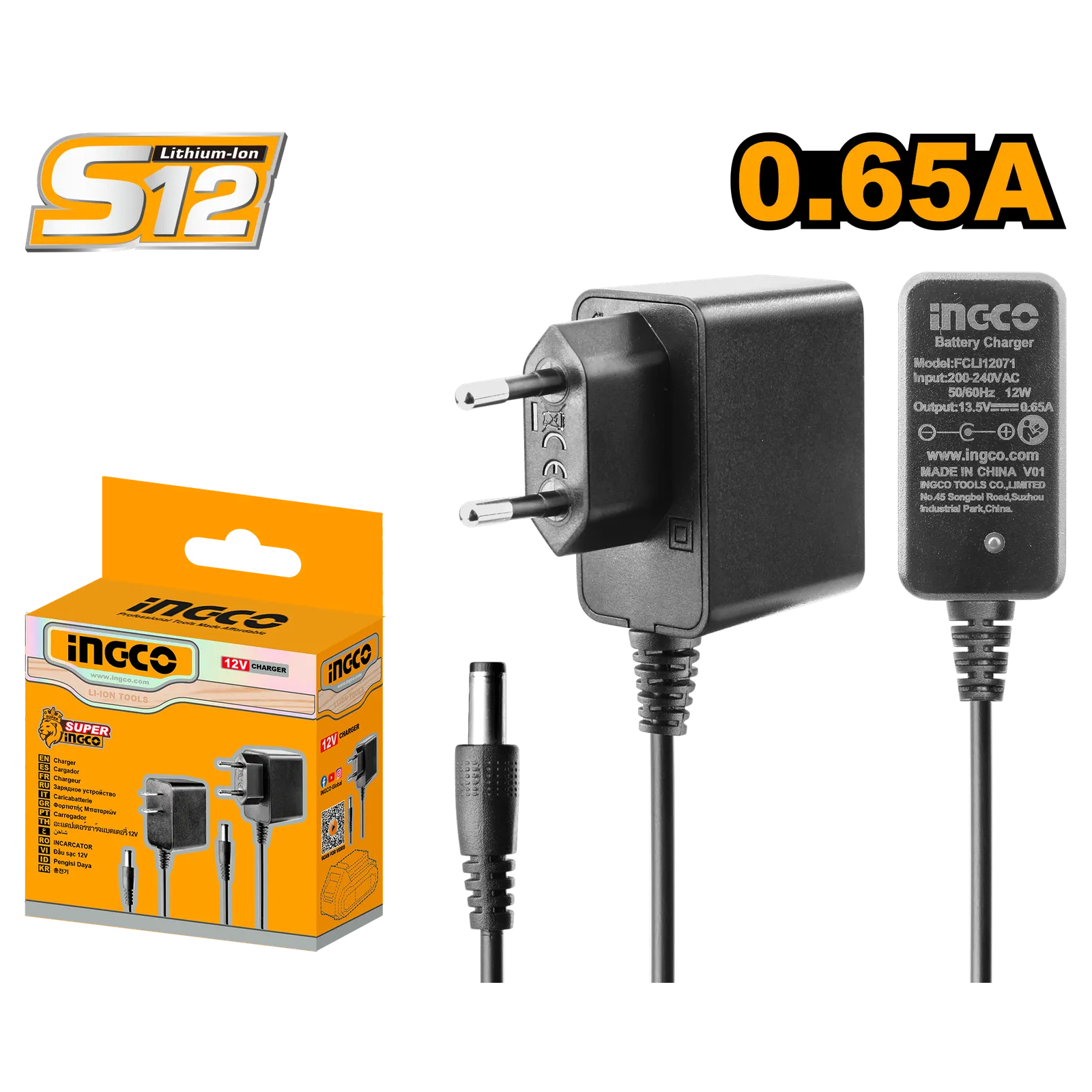 Зарядное устройство 12 В INGCO FCLI12071