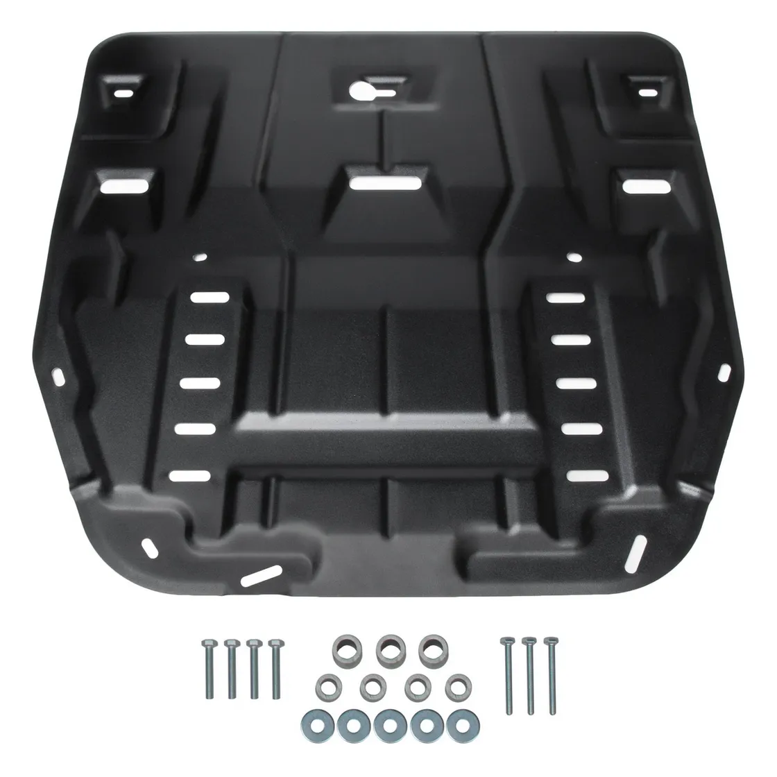 Защита картера + КПП + комплект крепежа, АвтоБРОНЯ, Сталь, KIA K5 2020-, V - 2.0; 2.5/Hyundai Sonata HYUNDAI Sonata VIII/KIA K5 АВТОБРОНЯ 111.02860.1