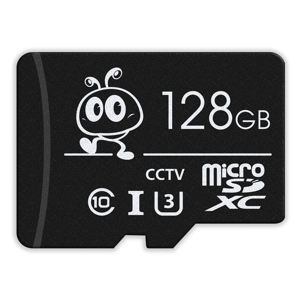 Карта памяти MICRO SDXC 128GB CL10 U3 V30 для видеонаблюдения (с адаптером SD) SMARTBUY SB128GBSDCCTV