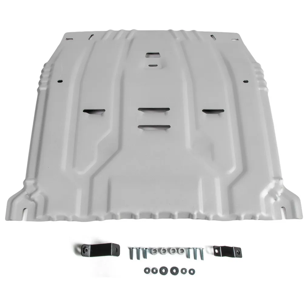 Защита картера + КПП + комплект крепежа, Rival, Алюминий, Hyundai Santa Fe;Hyundai Tucson;KIA Sporta Hyundai, Kia Santa Fe, Tucson, Sorento, Sportage RIVAL 333.2375.1