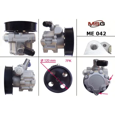 Насос гидроусилителя руля MERCEDES-BENZ CLK 05-09,CLK  05-10,GL-CLASS 06-09,M-CLASS 05-09,MERCE VIAN MSG ME 042