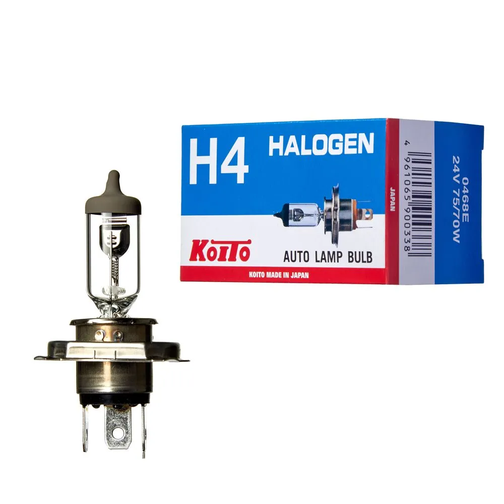 Лампа 24V H4 75/70W P43t KOITO 1 шт. картон 0468E