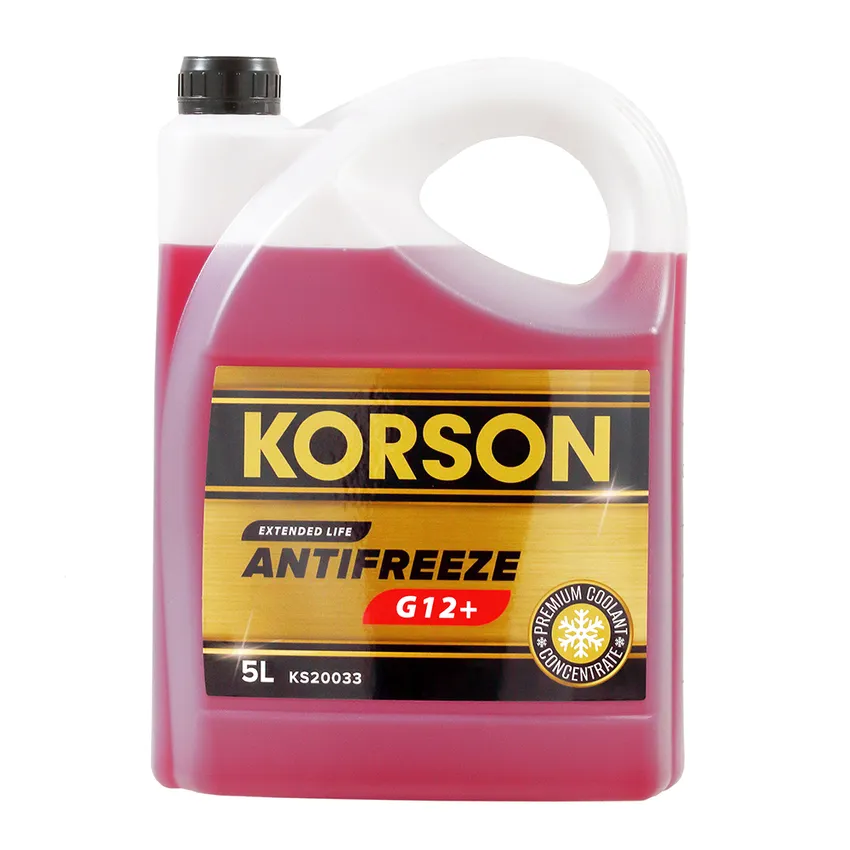 Антифриз KORSON EXTENDED LIFE G12+ концентрат красный 5 л KS20033