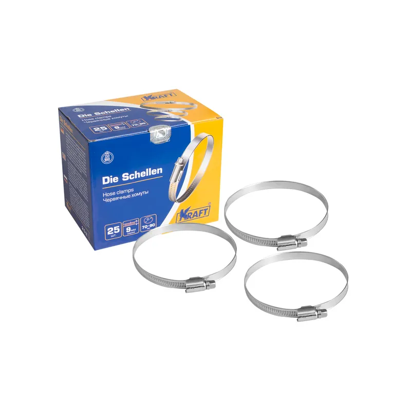 Хомут червячный 70-90 мм KRAFT KT880211