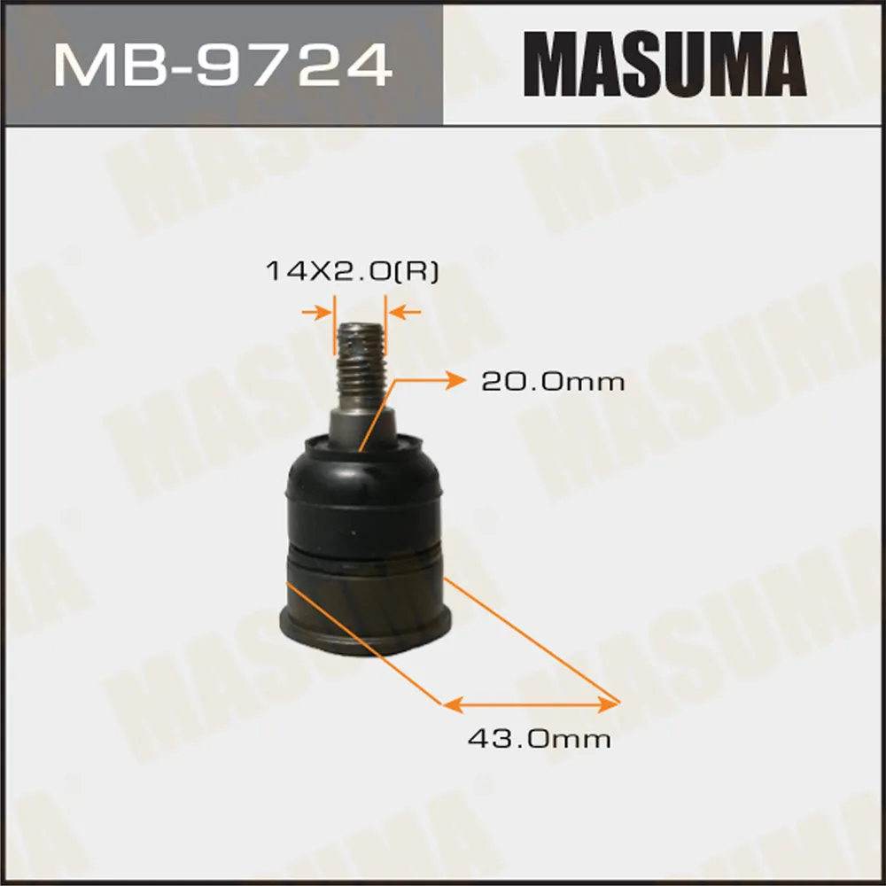 Опора шаровая HONDA ACCORD MASUMA MB-9724