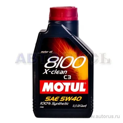 Масло моторное Motul 8100 X-clean 5W-40 синтетическое 1 л 102786