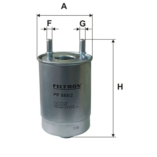 Фильтр топливный FILTRON PP988/2