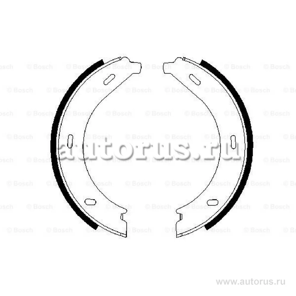 Колодки стояночного тормоза BOSCH 0 986 487 605