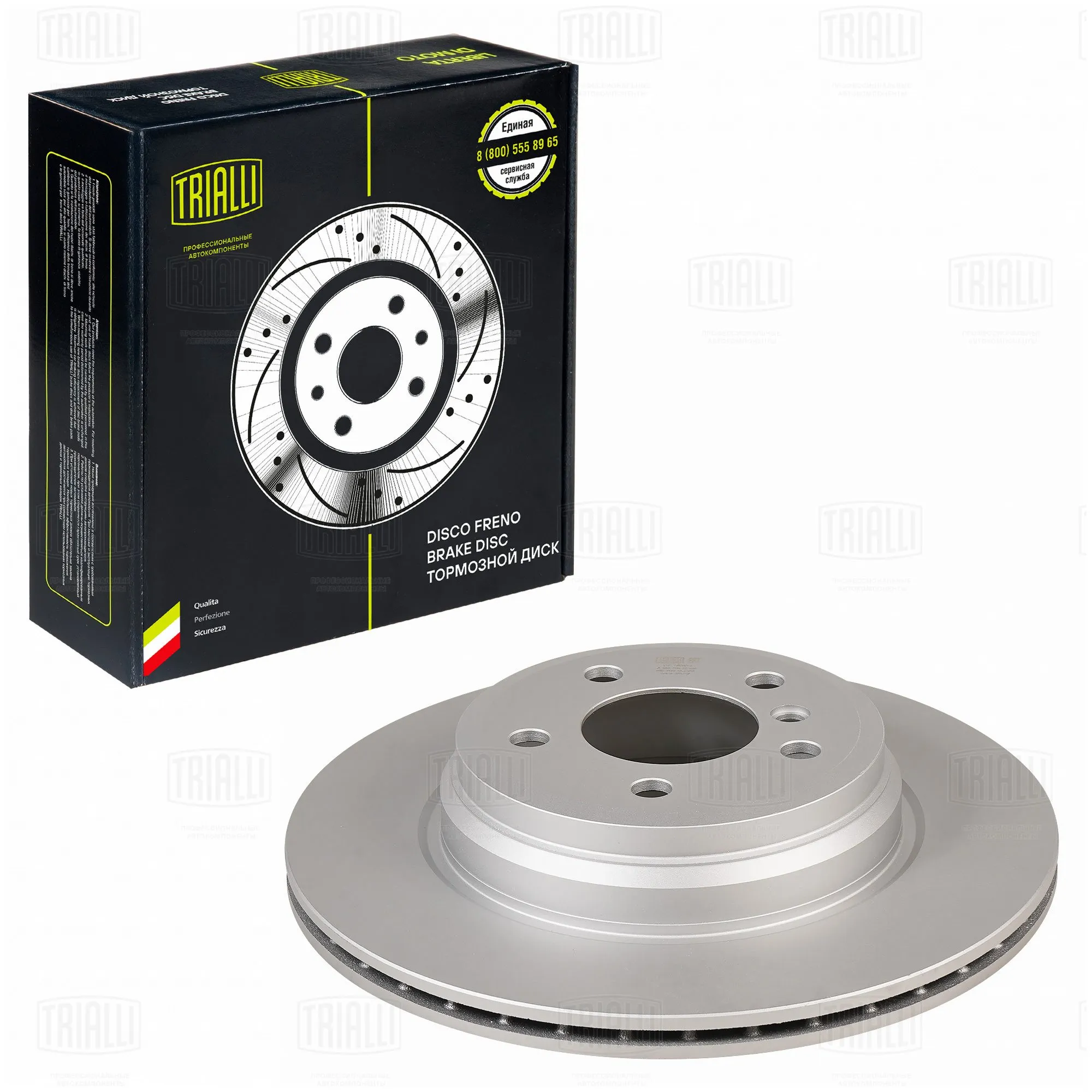 Диск тормозной задний для а/м BMW 3 (F30) (11-)/4 (F32) (13-) D=330 TRIALLI DF 190414