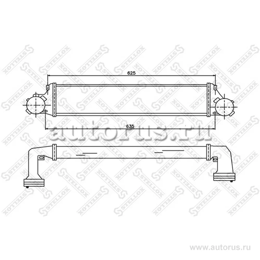 Интеркулер BMW X3 E83 2.0/3.0D 04> STELLOX 10-40115-SX