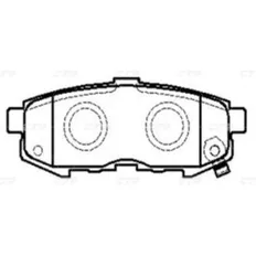 Колодки тормозные MAZDA MPV 2002 ~ 2006 CTR GK0686