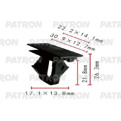Клипса пластмассовая Chevrolet, GM применяемость: пороги, молдинг PATRON P371794