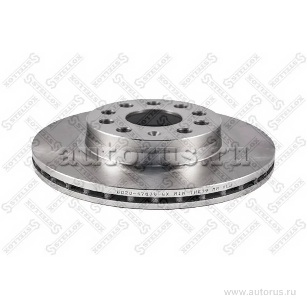 Диск тормозной передний AUDI A3, SKODA OCTAVIA, VW GOLF 1.4-2.0T STELLOX 60204787V_SX