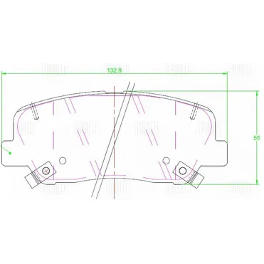 Колодки торм. для а/м Geely Atlas Pro (19-) диск. перед. TRIALLI PF 2306