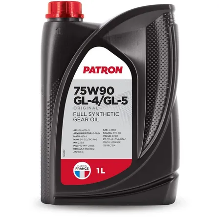 Масло трансмиссионное PATRON Gear Oil синтетическое 1 л 75W90GL4GL51LORIGINAL