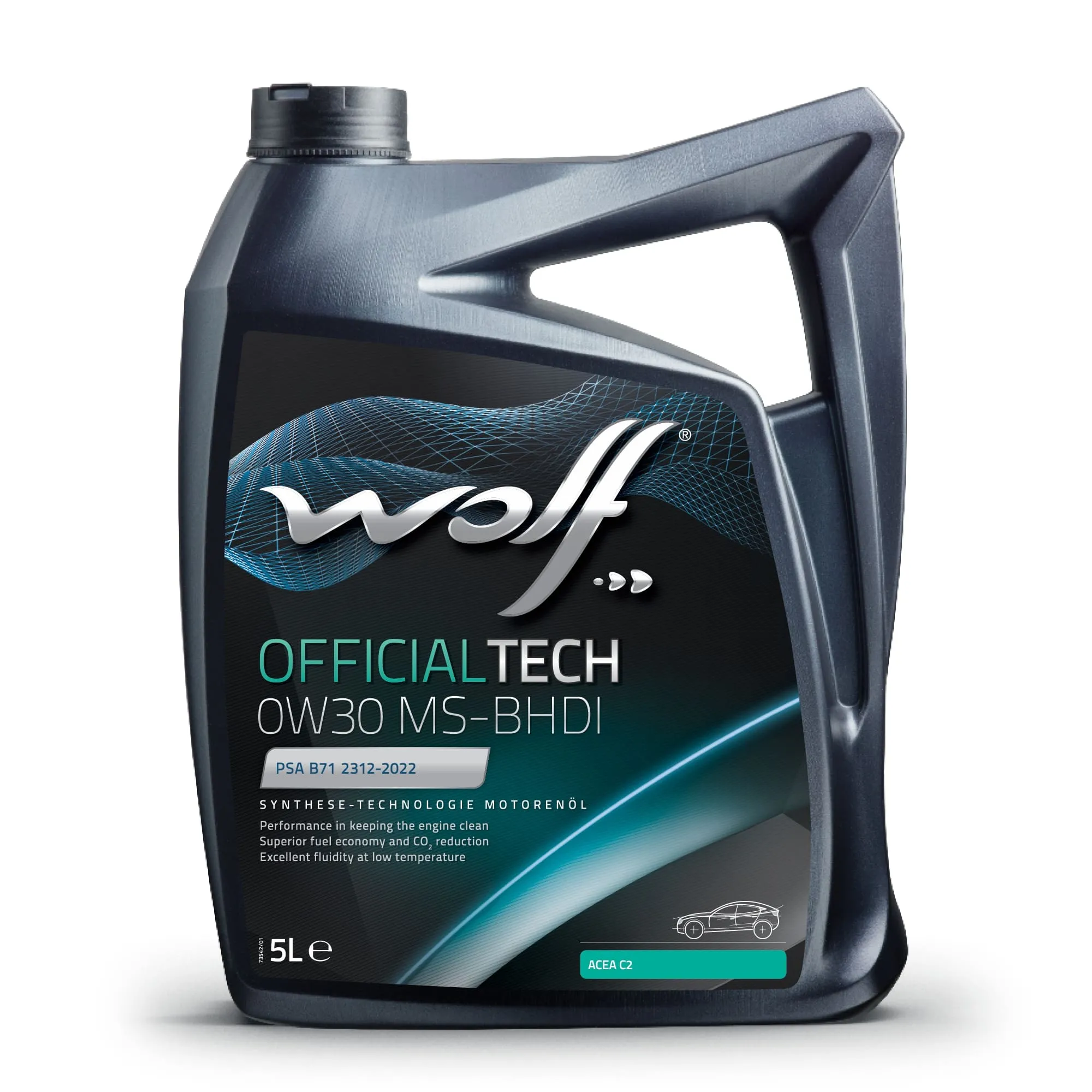 Масло моторное OFFICIALTECH 0W30 MS-BHDI 5L СИНТЕТИКА Wolf 8323591
