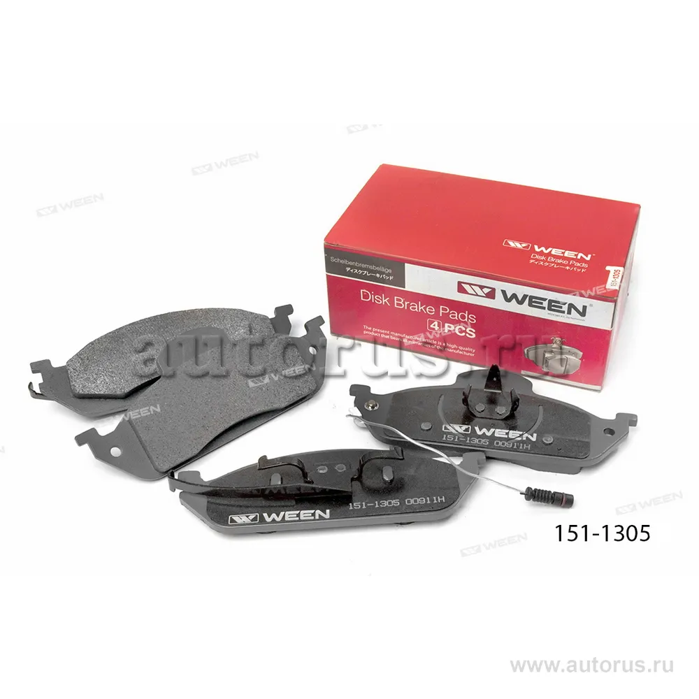 Тормозные колодки дисковые передние MERCEDES-BENZ M-class (W163) WEEN 151-1305