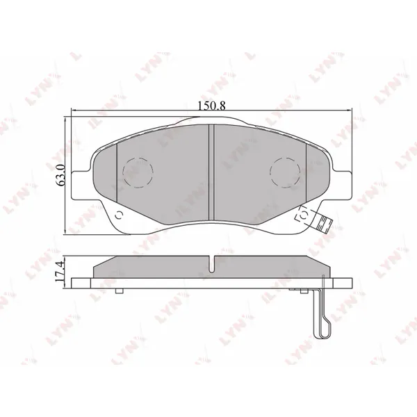 Колодки тормозные LYNXauto BD-7548