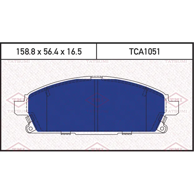 Колодки тормозные дисковые передние NISSAN Pathfinder 97-> TATSUMI TCA1051