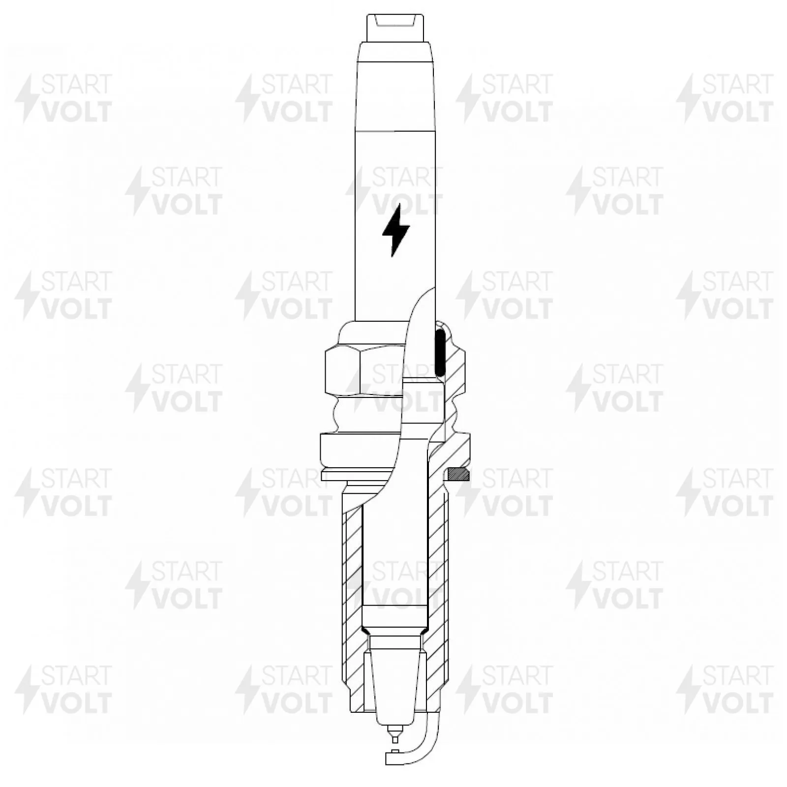 Свеча зажигания Haval Dargo (22-) 2.0T/Tank 500 (22-) 3.0T Ir+Pt STARTVOLT VSP 2711