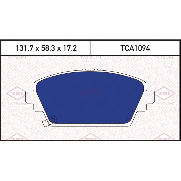 Колодки тормозные дисковые передние HONDA Accord 98-> TATSUMI TCA1094