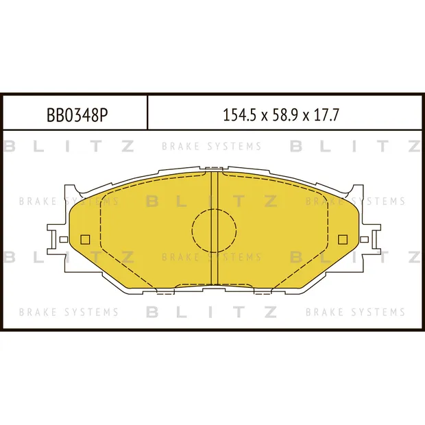 Колодки тормозные дисковые передние LEXUS IS 05-> BLITZ BB0348P