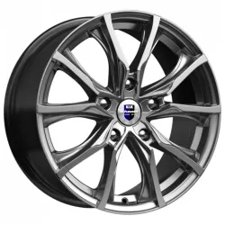 Диск литой R17 7.5J 5x127/71.6 ET40 КИК Твист Дарк платинум 71144