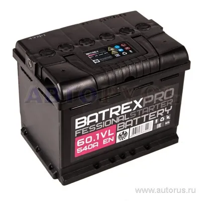 Аккумулятор BATREX STANDART 60 А/ч прямая L+ EN 540A, 242x175x190 6СТ-60.1 6CT-60.1 VL
