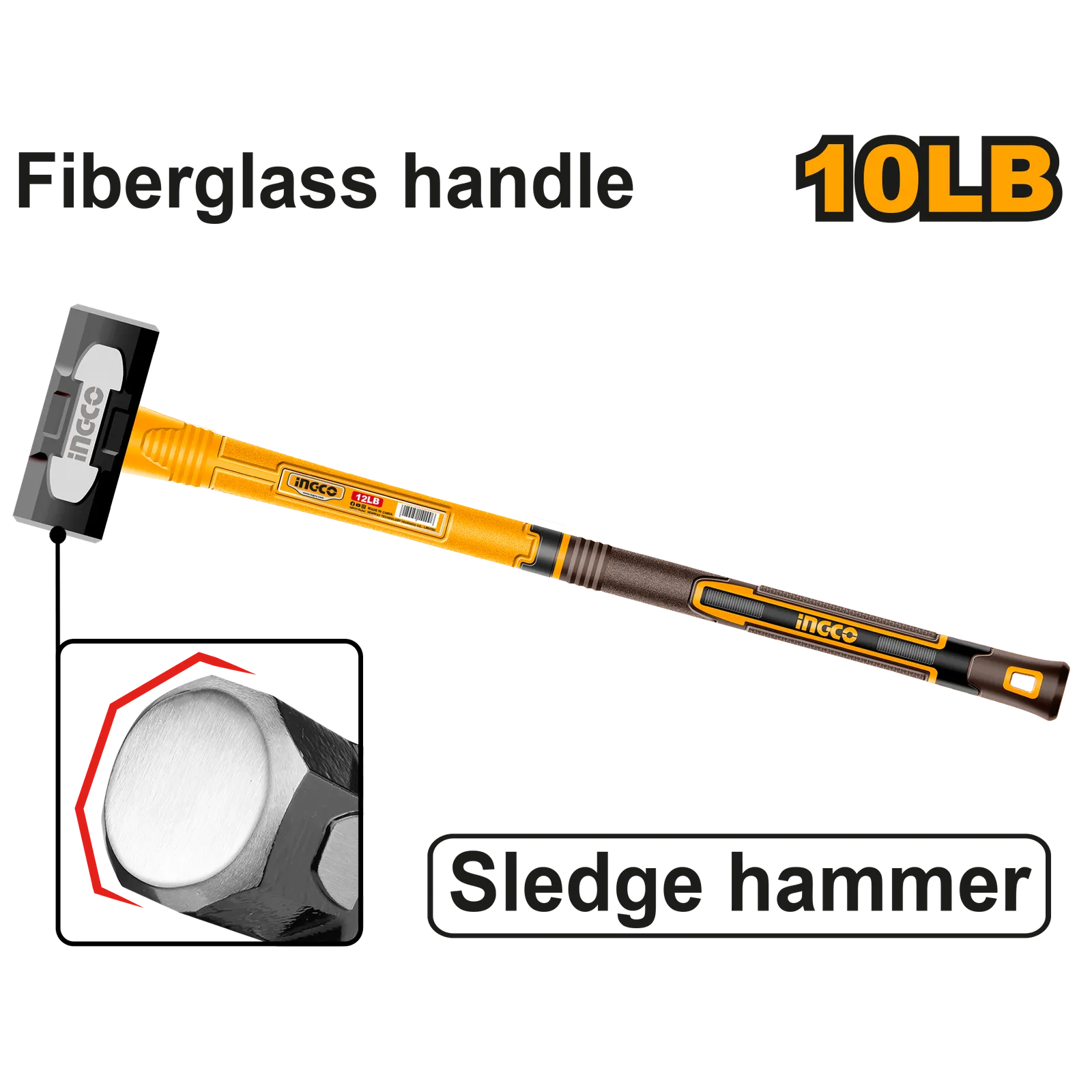 Кувалда 4 кг 900 мм (4) INGCO HSM81498