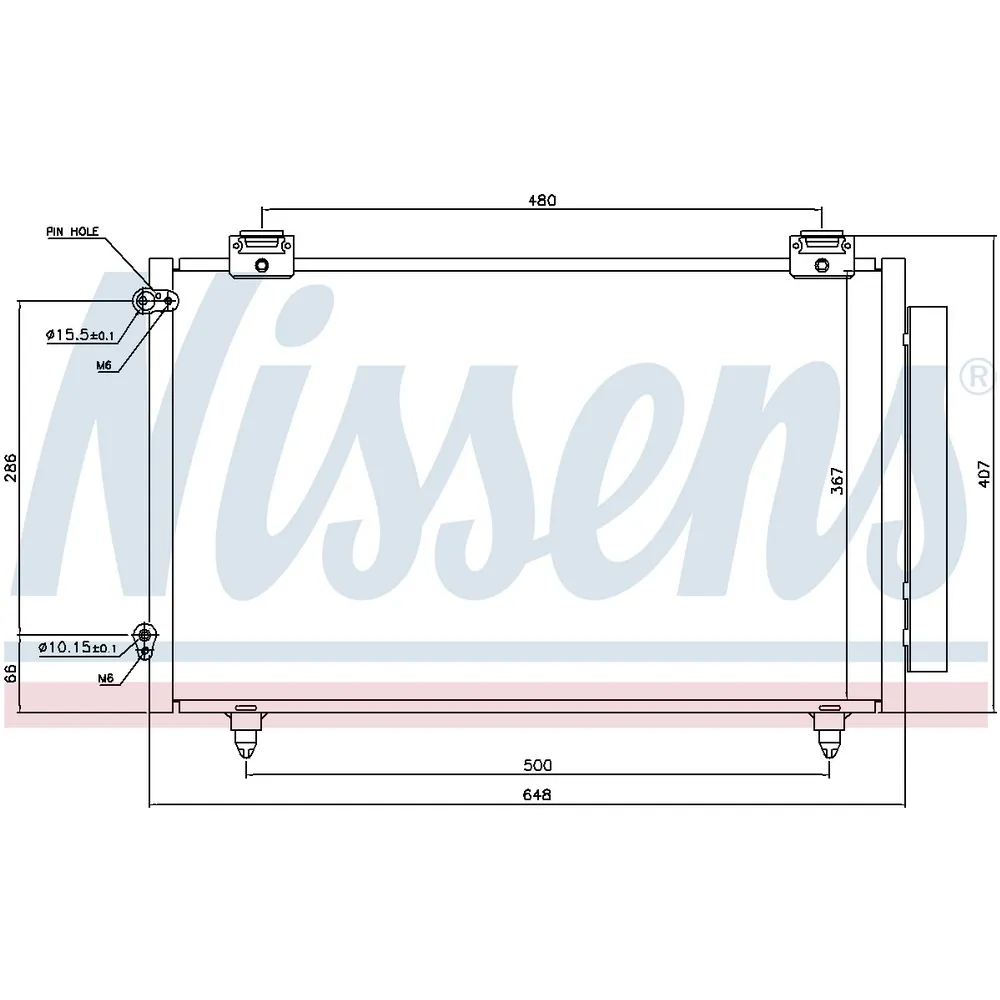 Радиатор кондиционера NISSENS 94719