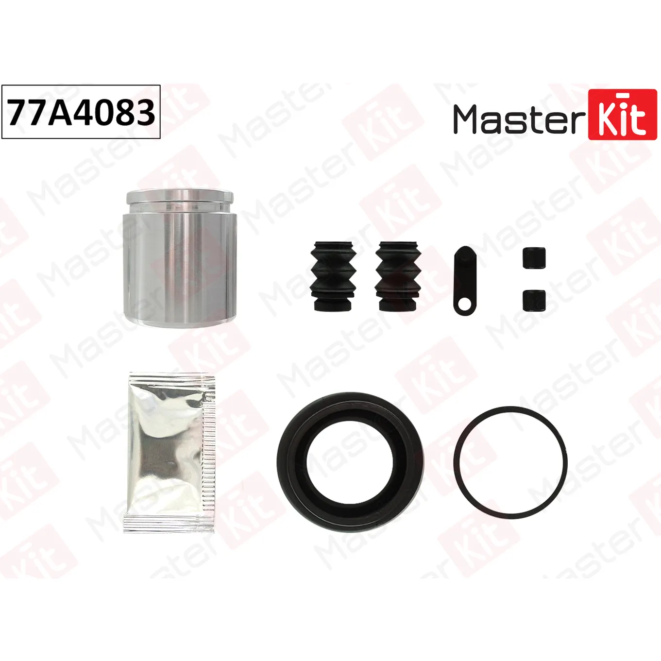 Ремкомплект тормозного суппорта+поршень NISSAN ALMERA (B10) 01-06-- MASTERKIT 77A4083