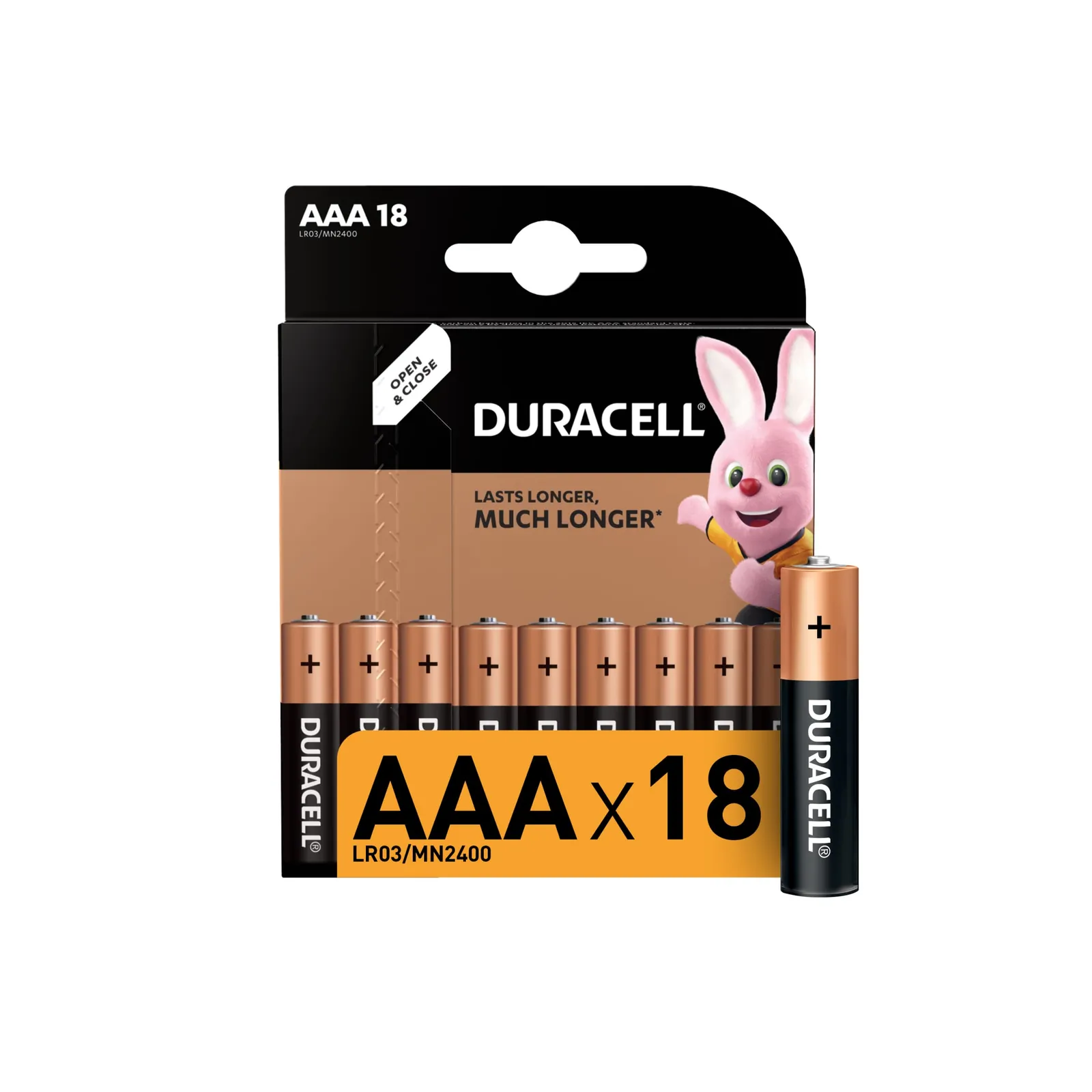 Батарейка алкалиновая Duracell BASIC AAA 1,5V (18 шт) LR03/MN2400 BL-18