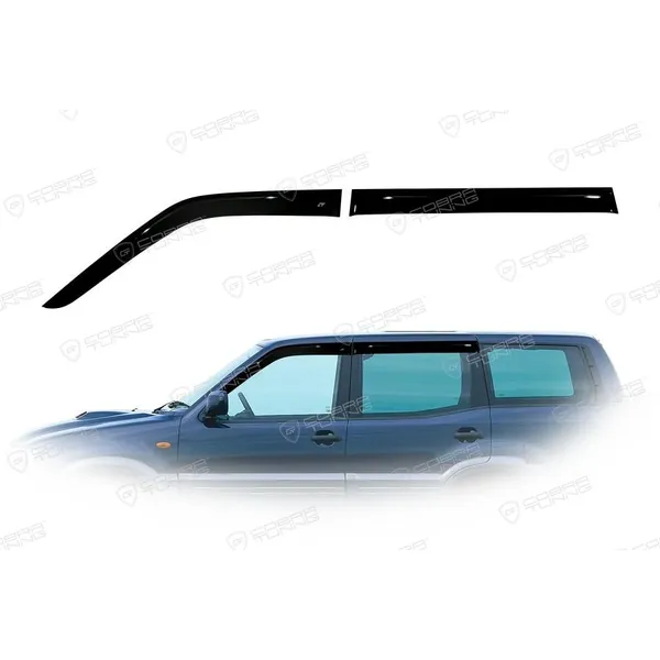 Дефлектора на окна Nissan Terrano II 1996-2004 (R20)/Ford Maverick 1996-2000EuroStandard деф.окон Cobra Tuning NE12496