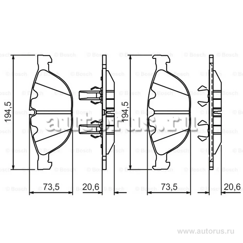 Колодки тормозные BMW E60E65M5M6 3.5-6.0 04- передние