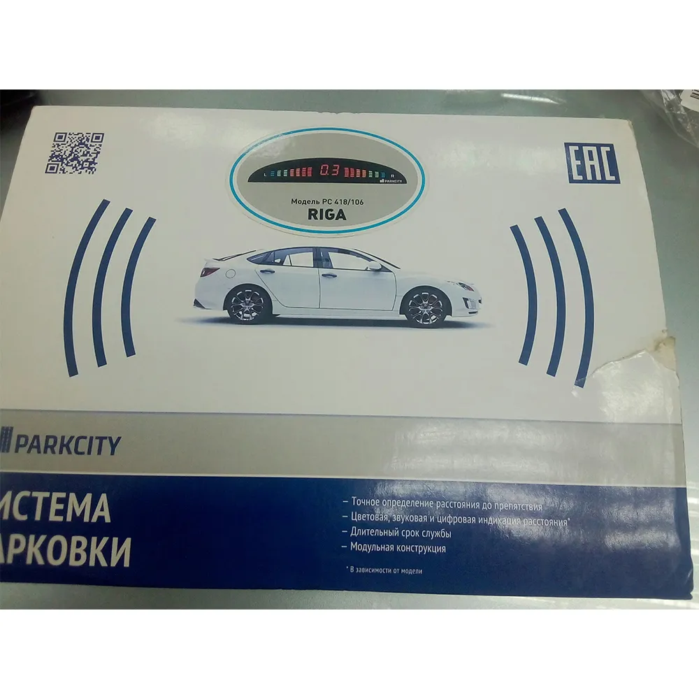 Уценка Парковочный радар PARKCITY RIGA , 4 датчика, black, Уценка, , Max Вт