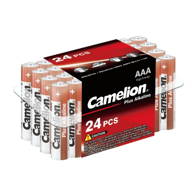 Батарейка алкалиновая Camelion Plus Alkaline AAA 1,5V (24 шт) LR03-PB24