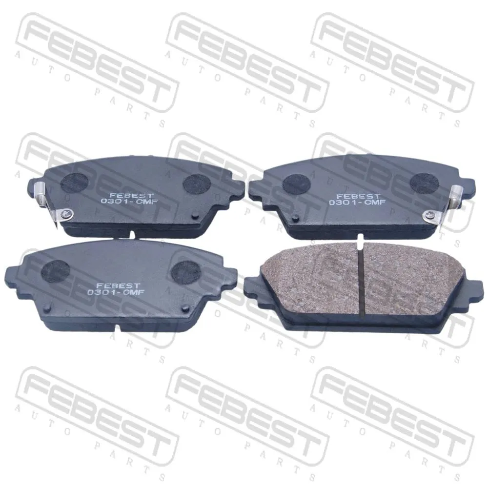 Колодки тормозные передние NISSAN PRIMERA P12E 2002.01-2007.05 [EL] FEBEST 0301-CMF