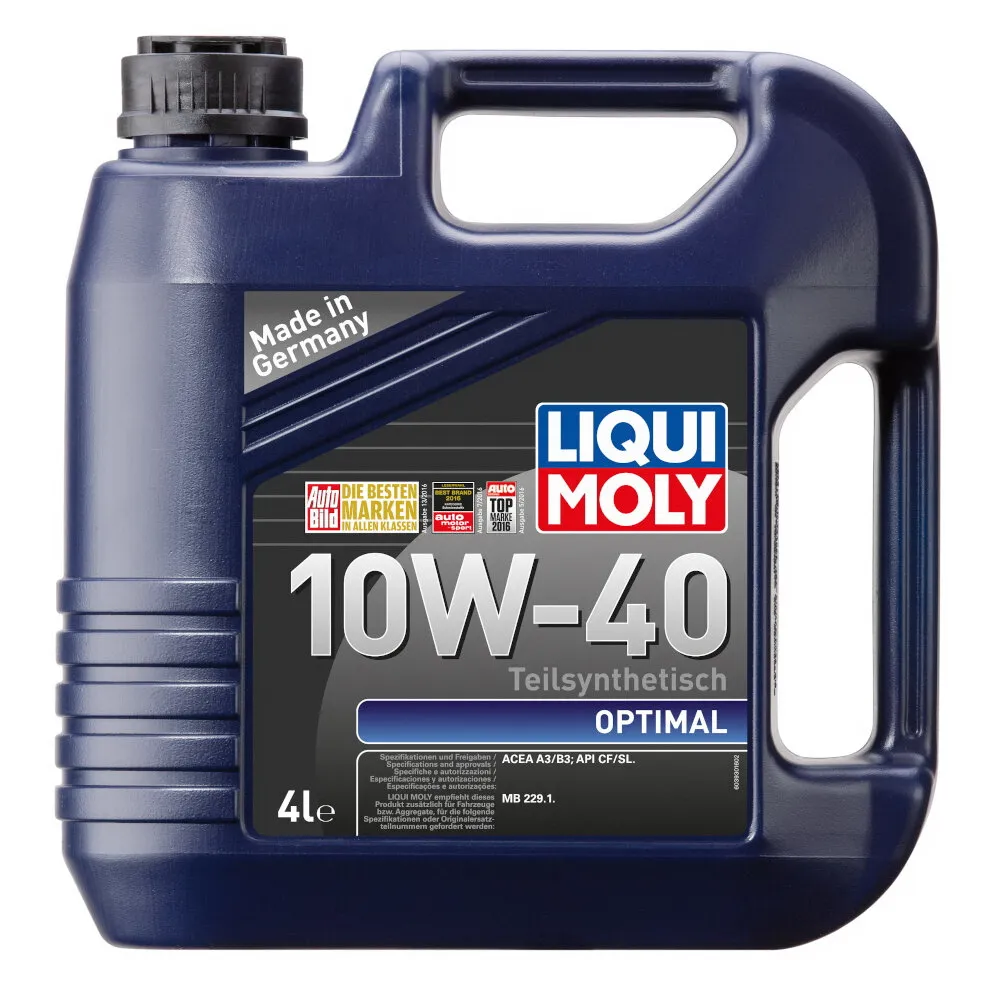Масло моторное LIQUI MOLY Optimal 10W-40 полусинтетическое 4 л 3930