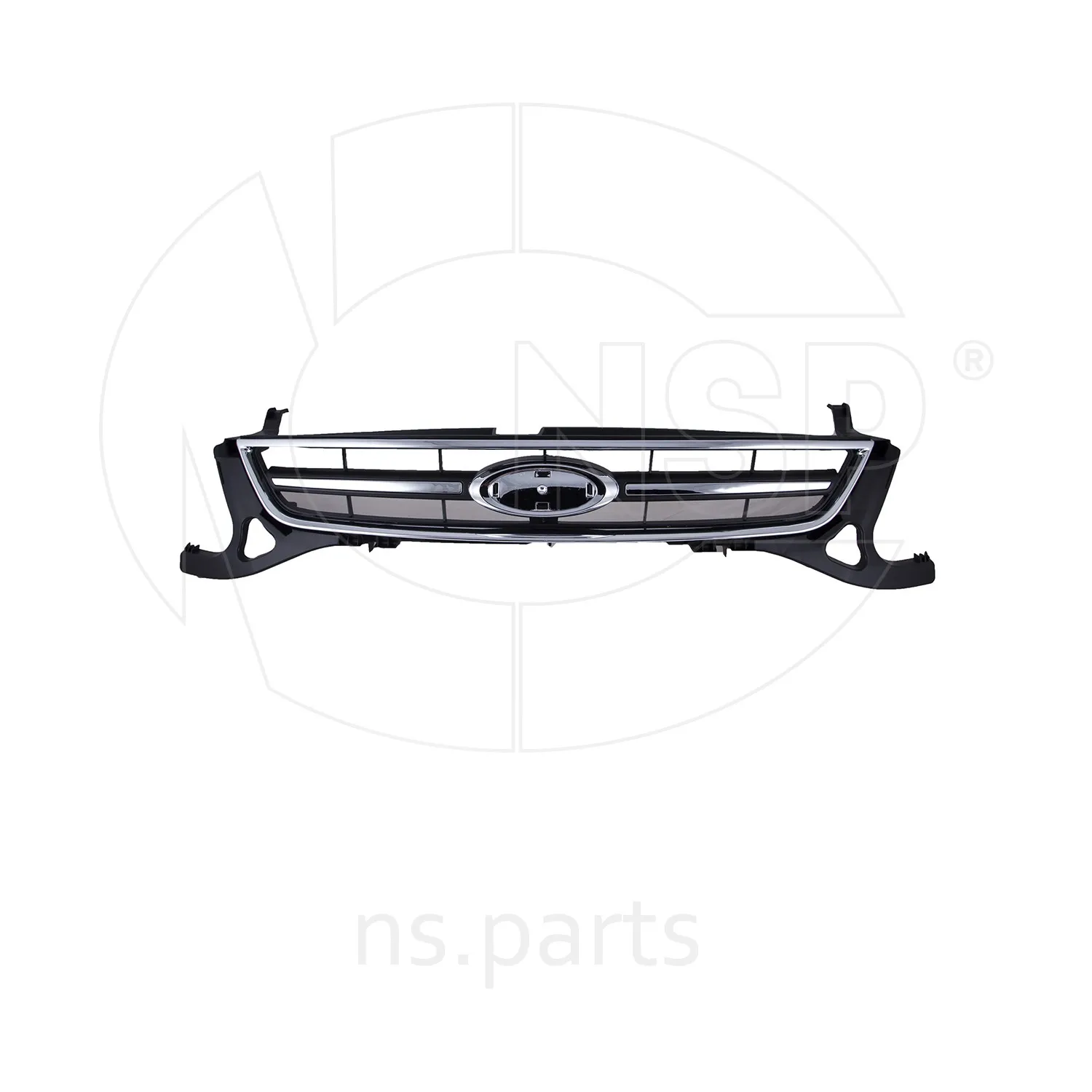 Решетка радиатора (матовая  хром) FORD Mondeo IV (10-)