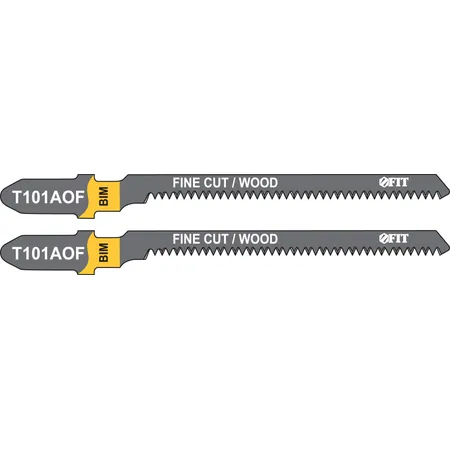 Полотна по дереву, Bimetal, остроконечные зубья, 82/57/1,4 мм (Т101AOF), 2 шт. FIT 40952