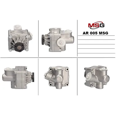 Насос гидроусилителя руля ALFA ROMEO 155 (167) 92-97,FIAT CROMA (154) 93-96,LANCIA KAPPA (838A) 94- MSG AR 005