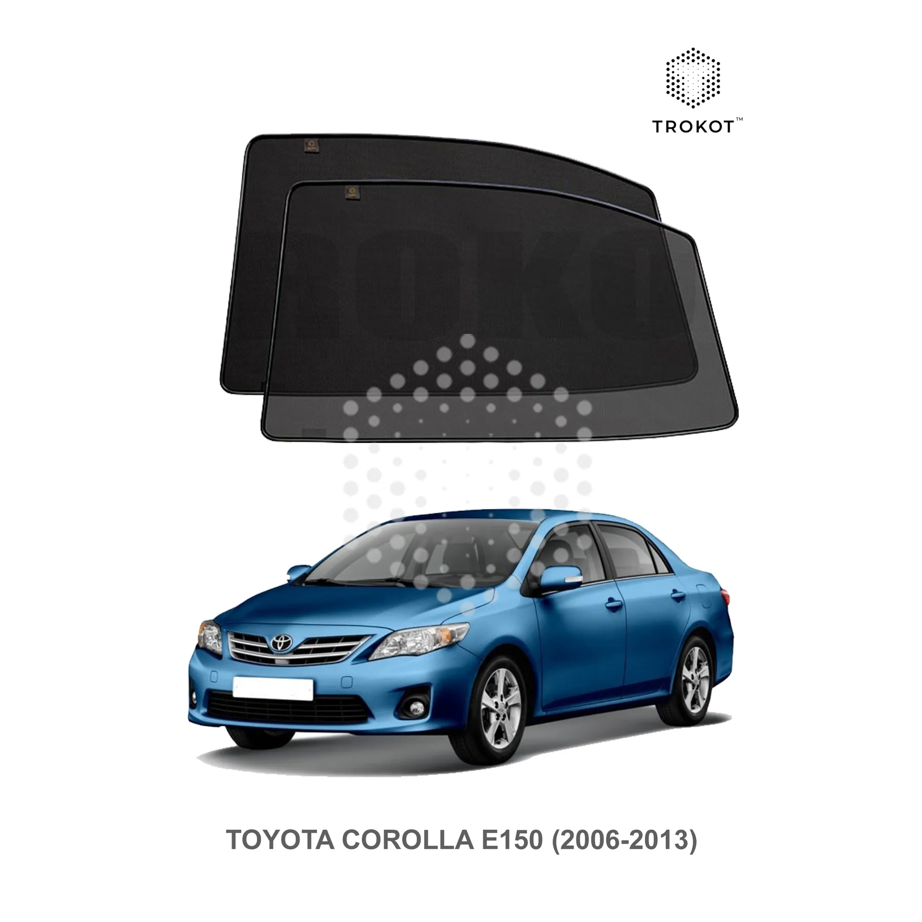 Комплект шторок на задние двери Toyota Corolla (10) (E150) (2006-2013)