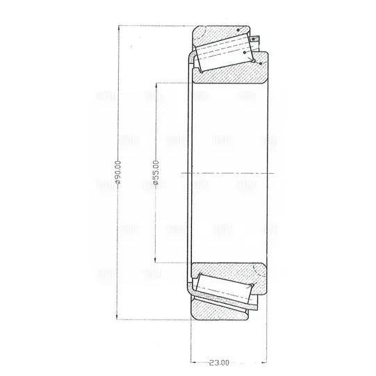 Подшипник ступицы для а/м Mercedes LK/LN2/Renault Mascott задн. внутр. (ролик.конич.) (32011-X) TRIALLI CS 1711