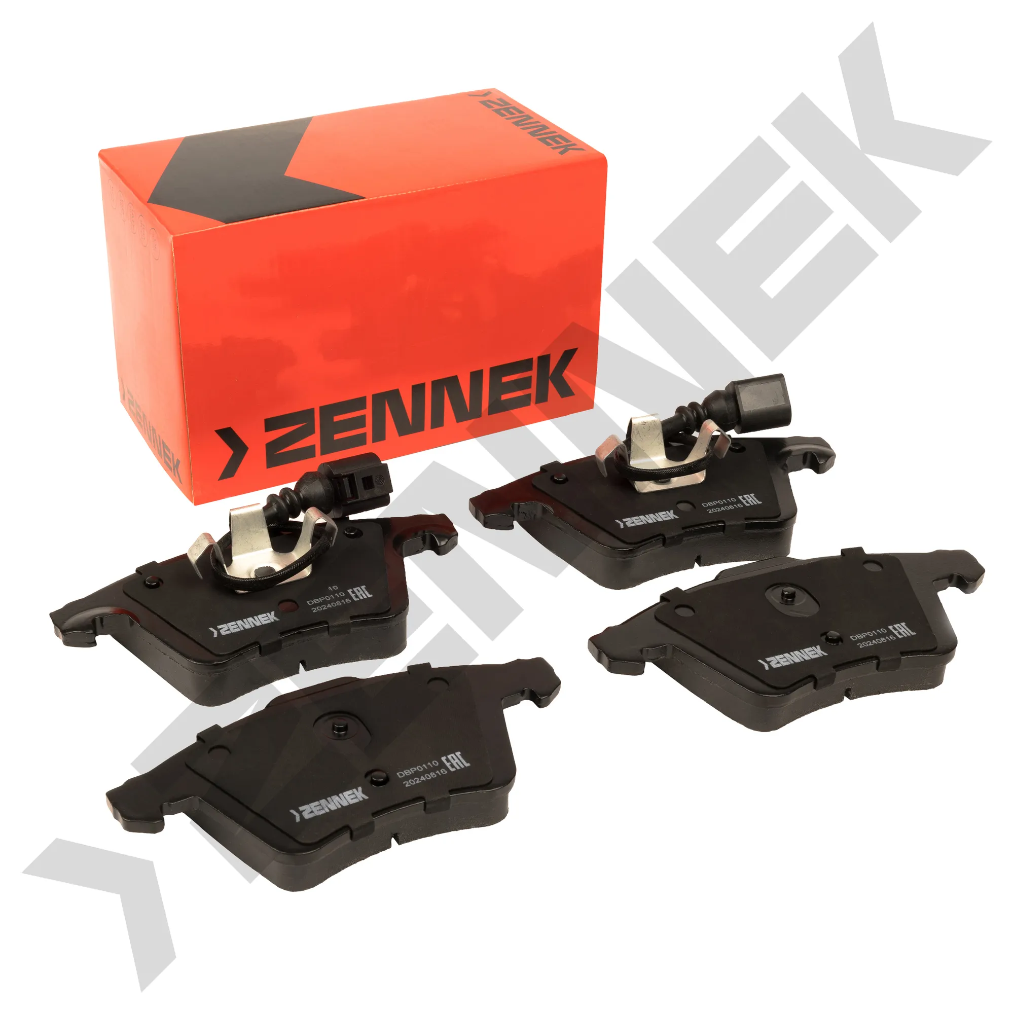 Колодки тормозные дисковые передние VW T5 03-, ZENNEK DBP0110