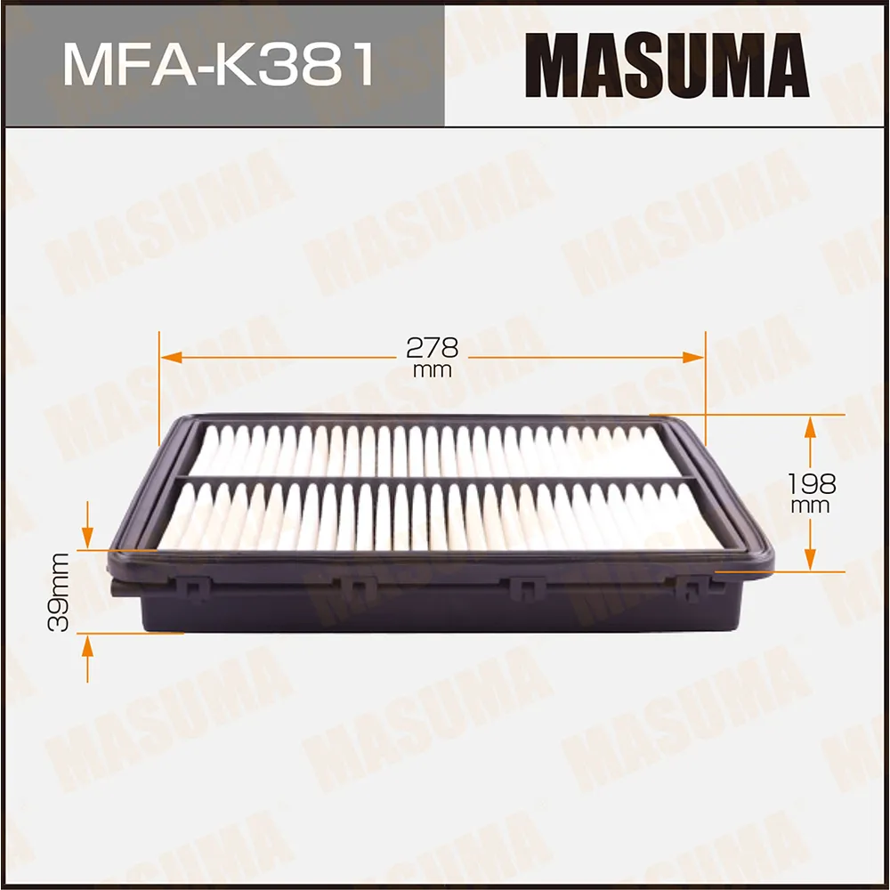 Фильтр воздушный MASUMA MFAK381
