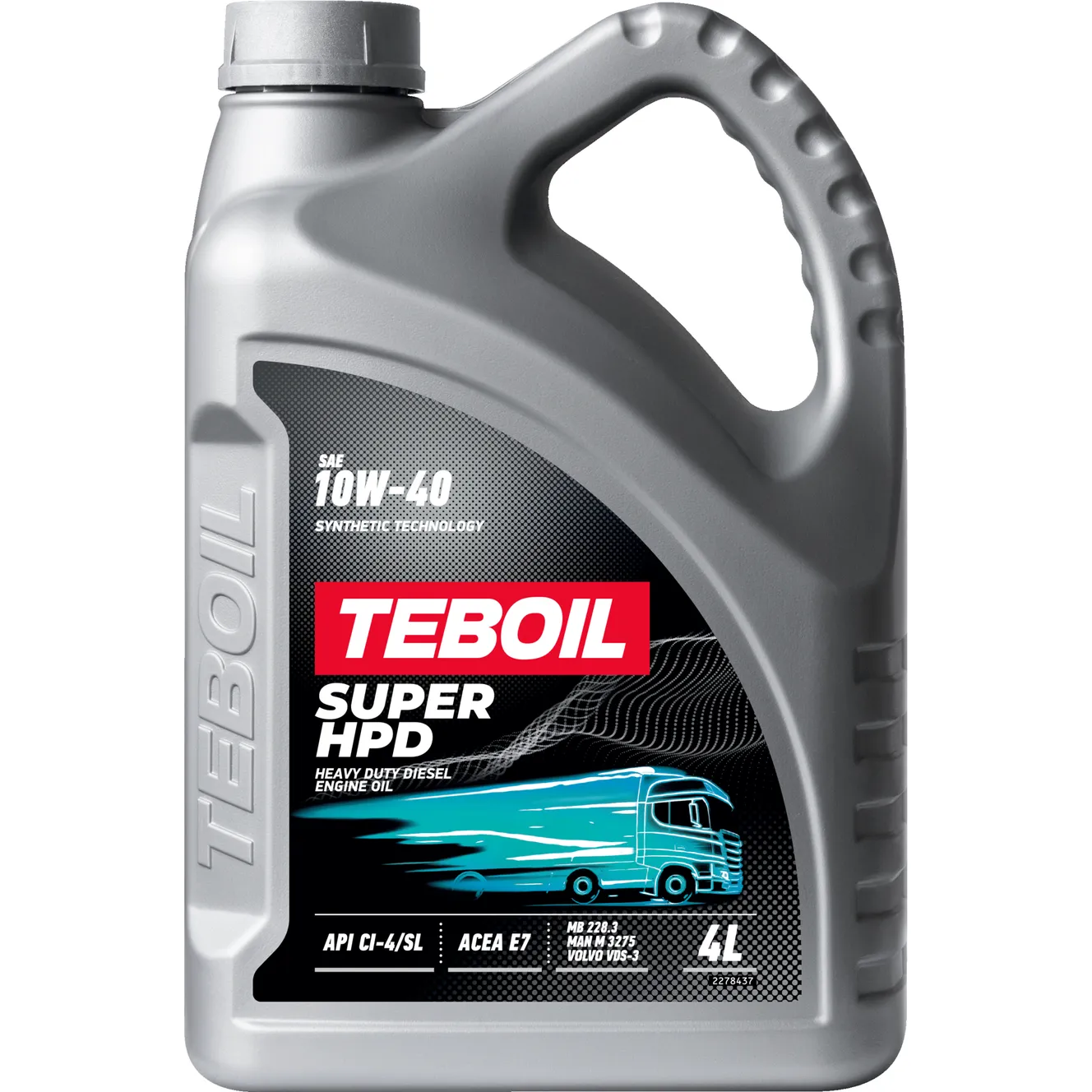 Масло моторное SUPER HPD 10W-40 4 л TEBOIL 2302690