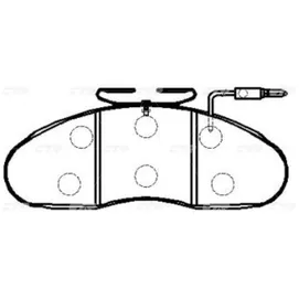 Тормозные колодки CTR CKRN-13