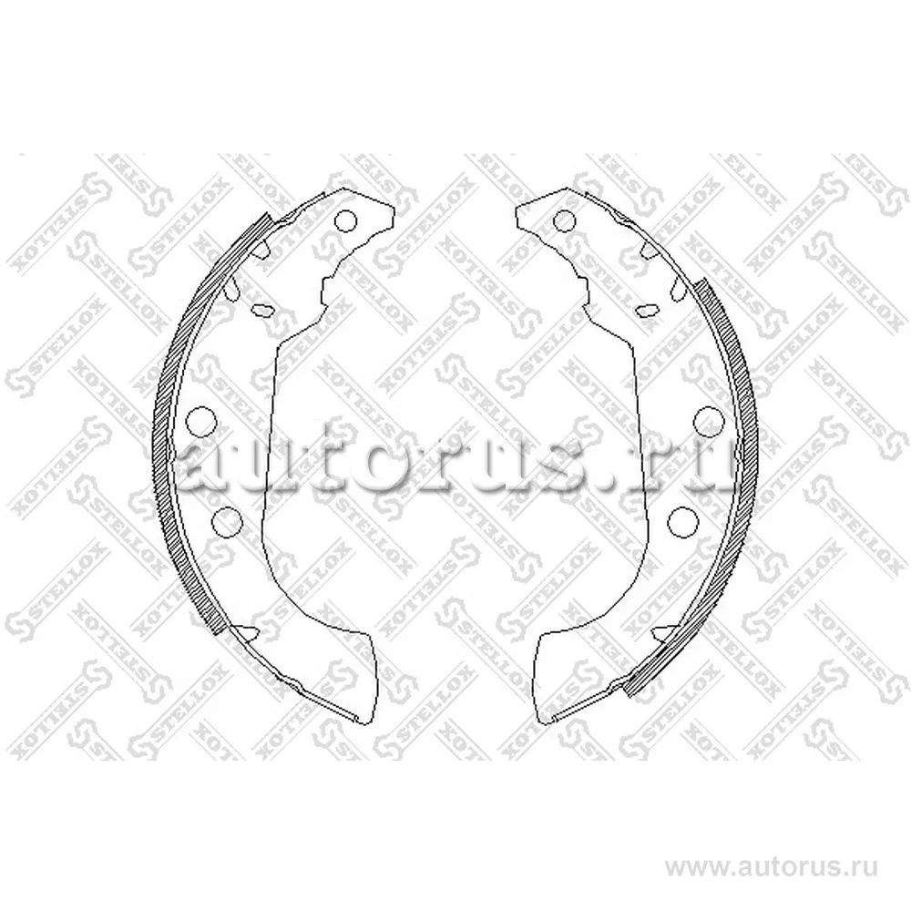 Колодки барабанные Peugeot 306 93-00 STELLOX 146 101-SX