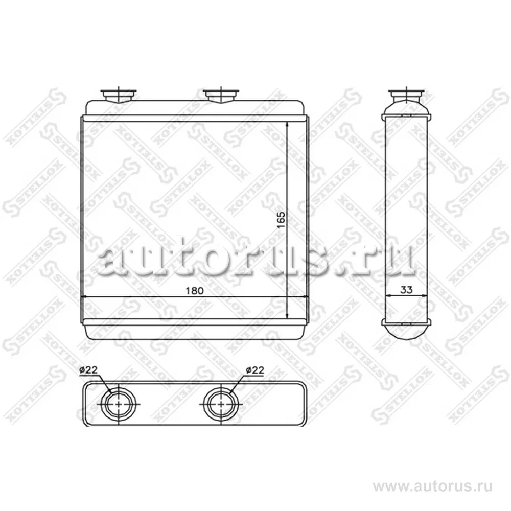 Радиатор печки Opel Meriva All 03> STELLOX 10-35174-SX