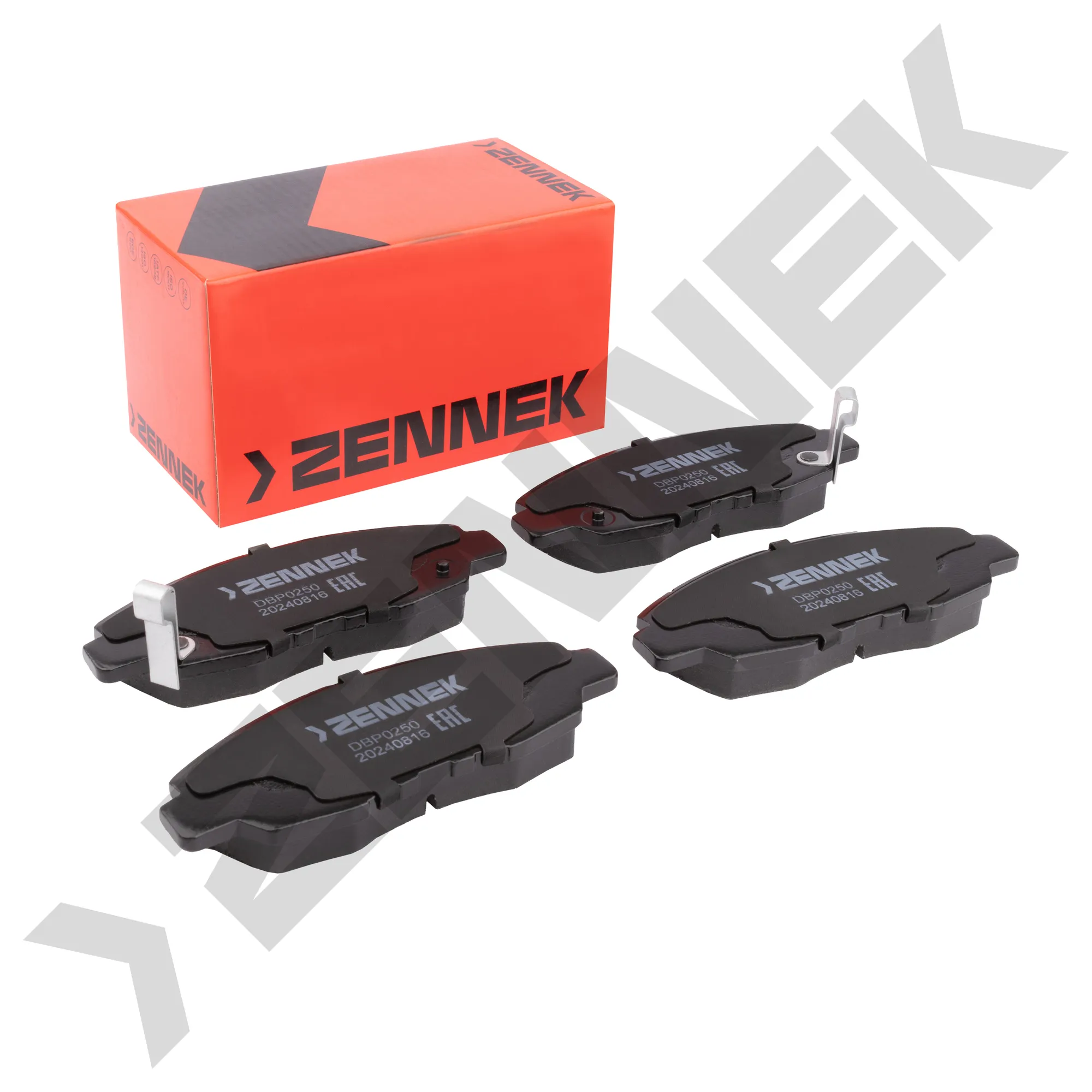Колодки тормозные дисковые передние HONDA ACCORD 89-98, PRELUDE 91-01 ZENNEK DBP0250